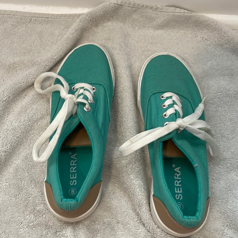 Serra teal shoes
